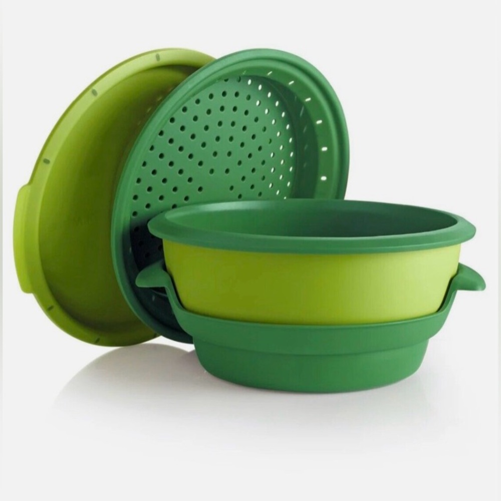 Tupperware SmartSteamer microwave steamer CrystalWave remaking and cookbook plus